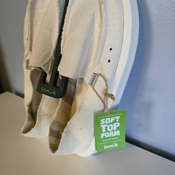 NWT Sanuk Donna soft top Hemp Slip-Ons White - Picture 5 of 5